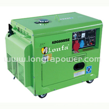 Afrique du Sud 5kw 5kVA Silent Type Key Start Power Diesel Generator